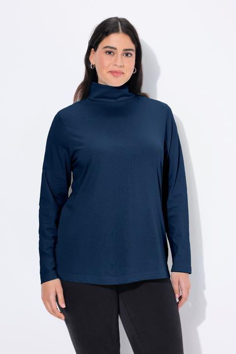 Produktbild Ulla Popken Shirt, Rollkragen, Slim, Langarm (54)