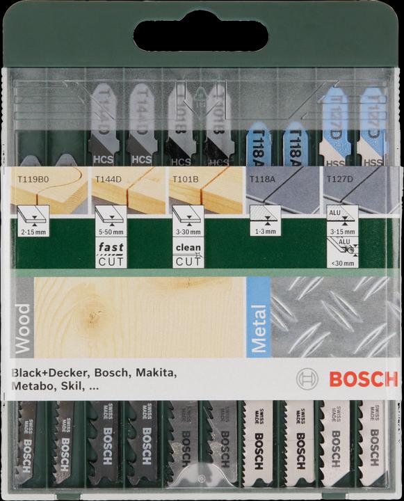 Produktbild Bosch Zubehör Stichsägeblatt-Set T-Schaft, 10-teilig