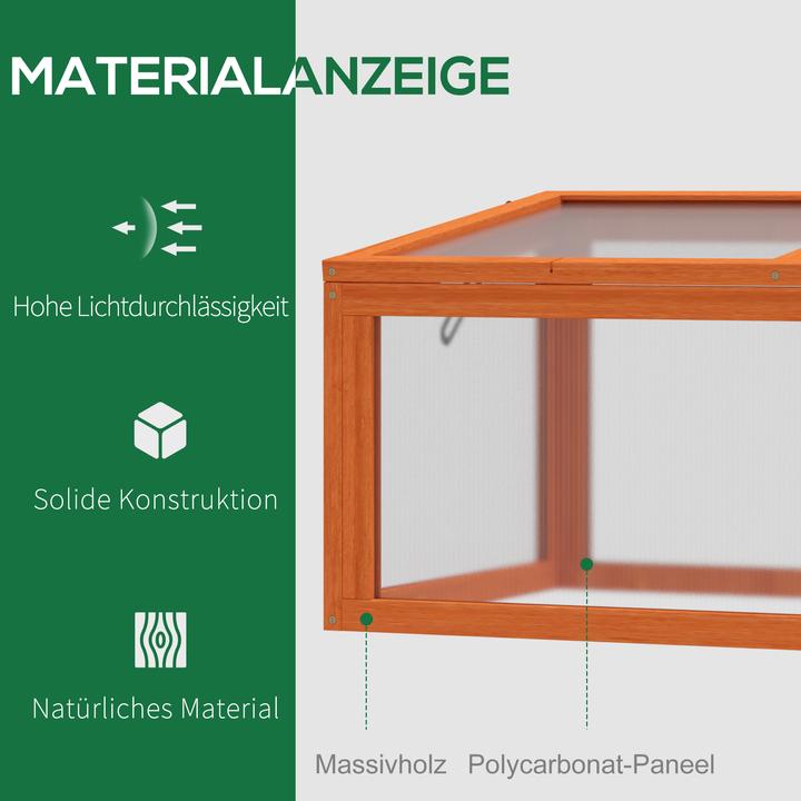 Produktbild Outsunny Frühbeet mit Holzrahmen