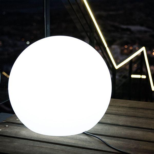 Produktbild Newgarden BULY 50 LED runde Terrassenleuchte im Kugel-Design 50cm E27 Innen & Aussen IP65 (600 lm, E27, IP65)