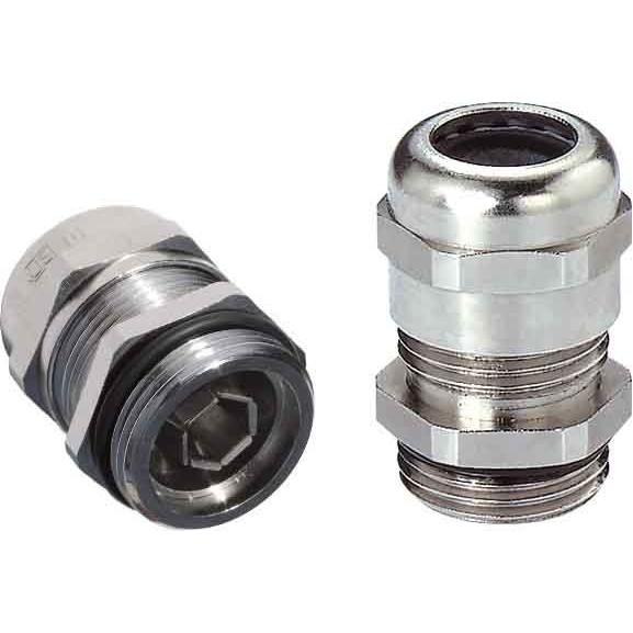 Jacob, Kabelverbindung, Forskruning EMC/D Perfect M16x1,5 med langt gevind kabel Ø 5-9 mm IP68, UL messing
