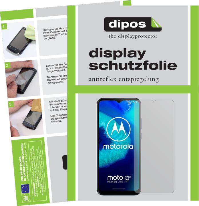 Dipos 5X Pellicola Protettiva Antiriflesso Per Motorola Moto G8 Plus - Opaca, Anti-Impronte, Made In Germany, Taglio Laser