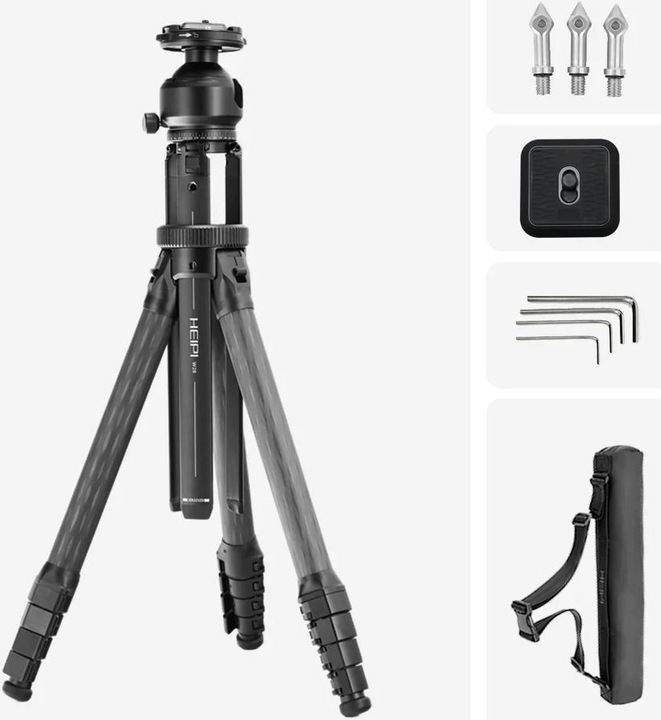 Actual product image Heipi 3-IN-1 TRAVEL TRIPOD