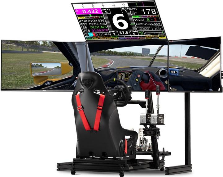 Actual product image Next Level Racing ELITE Quad Monitor Stand - black