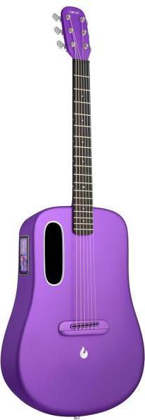 Produktbild Lava Music Gitarre ME 4 38 Zoll Lila mit Kabel (Super AirSonic Kohlefaser-Verbundstoff)