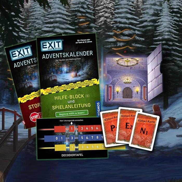 Produktbild Kosmos EXIT® - Das Spiel - Adventskalender: Der Zauber von Weihnachten