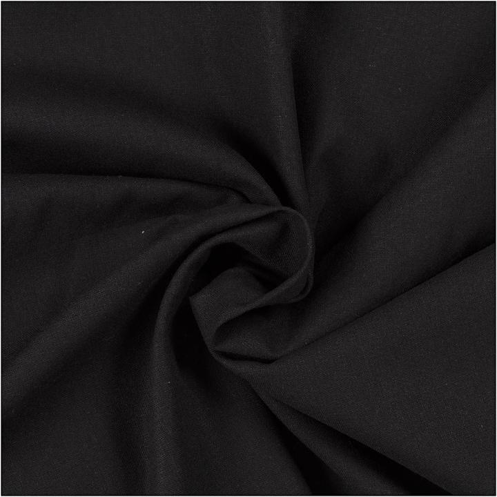 Produktbild Creativ Company Stoff 145 cm x 1000 cm, Schwarz