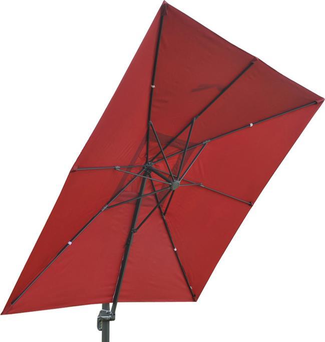 Produktbild Mendler Gastronomie-Ampelschirm, Sonnenschirm, 3x3m (Ø4,24m) Polyester/Alu 23kg - türkis ohne Ständer (3 m)