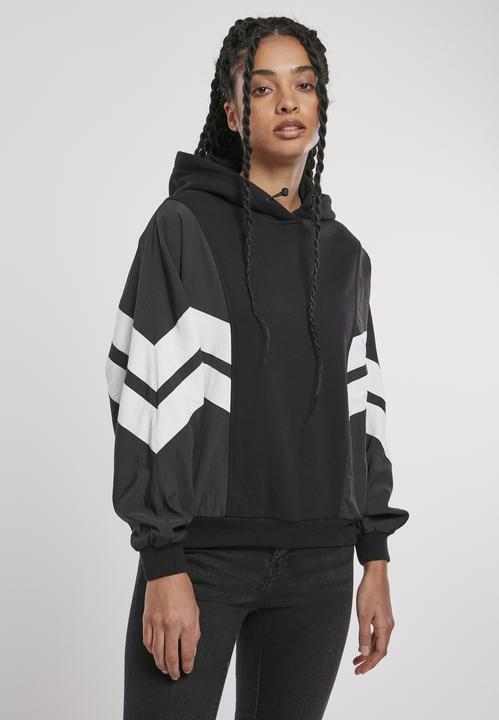 Produktbild Urban Classics Ladies Mix Crinkle Nylon Sweat Hoody (XL)