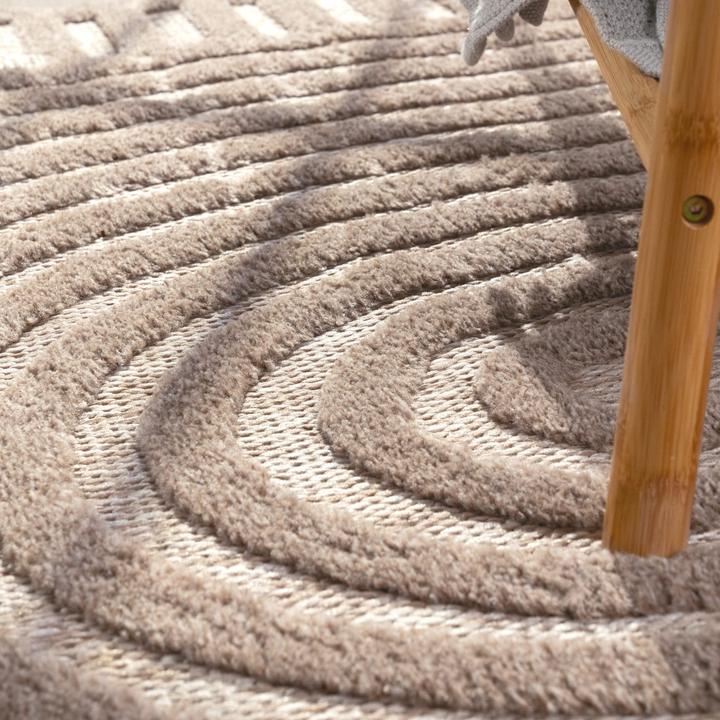 Produktbild TT Home In-& Outdoor Teppich Esszimmer Wetterfest Terrasse Ethno Skandinavisches Design (100 x 60 cm)