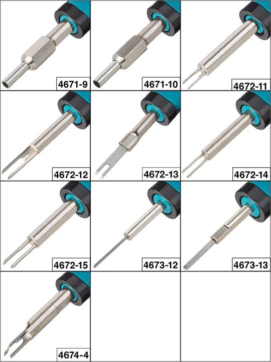 Produktbild HAZET Kabelentriegeler Sortiment 4670-4/10 ∙ Anzahl Werkzeuge: 10