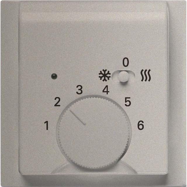 Busch-Jaeger Temperaturreglerabdeckung, Thermostat, Grau