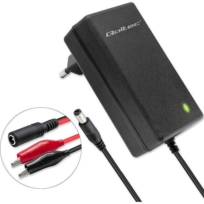 Qoltec, Caricabatterie per auto, Ladegerät für AGM GEL STD 6V 12V Batterie 1,5A (12V, 6V, 1.50 A)