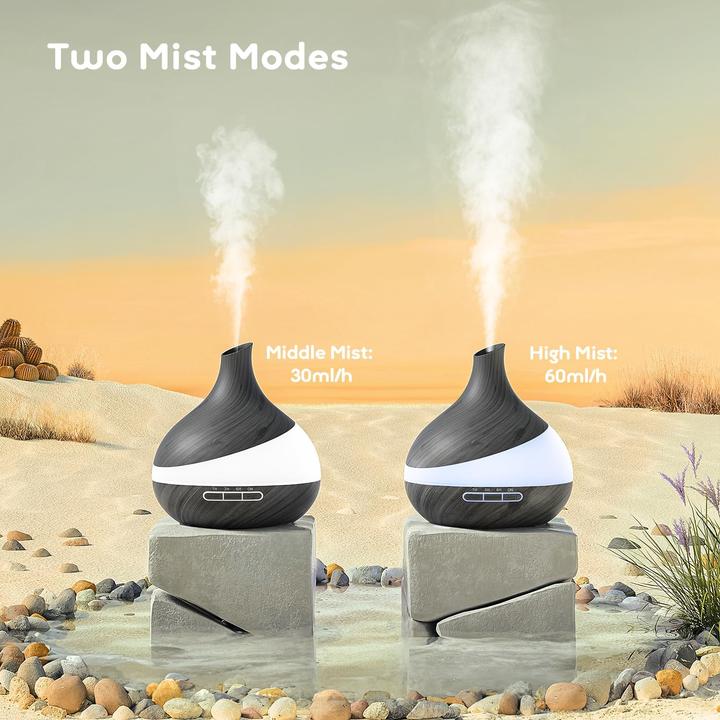 Produktbild Aroma Diffuser K205/60R16 mit Fernbedienung, Timer & LED-Farben (500 ml)