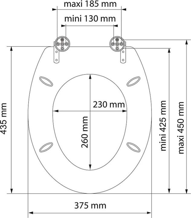 Produktbild Schütte MDF WC-Sitz BALANCE