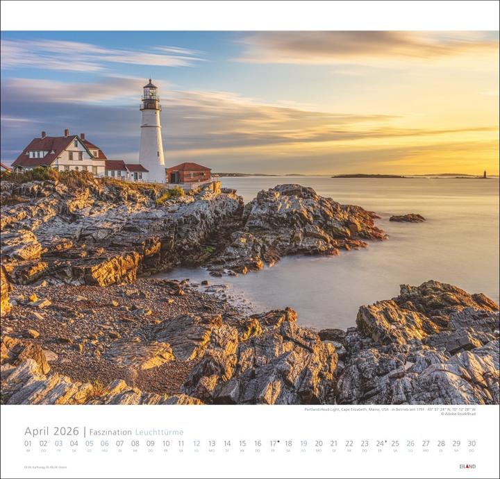 Immagine prodotto Faszination Leuchttürme Edition Kalender 2026 - An den Grenzen der Landschaft (48 x 46 cm, Copertina rigida, Tedesco)