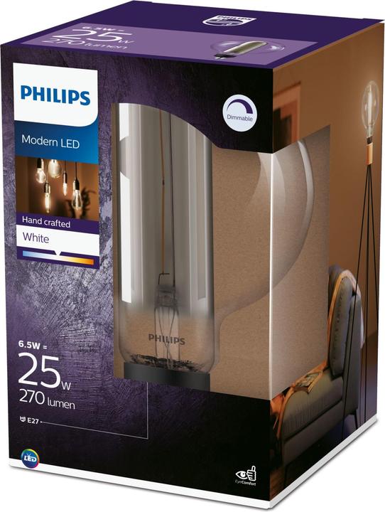 Produktbild Philips LED Lampe G200 6.5W (25W) WW D (E27, 6.50 W, 270 lm, 1 x, A)