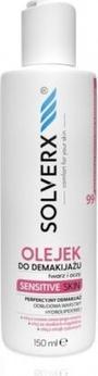 Solverx Olio struccante per viso e occhi per donne con pelle sensibile 150 ml (Petrolifera, 150 ml)