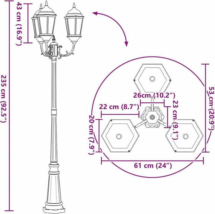 Produktbild vidaXL Wegbeleuchtung
