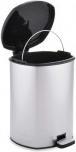 Produktbild Berilo Kunststoff-Abfalleimer mit Pedal silber 6l (6 l)