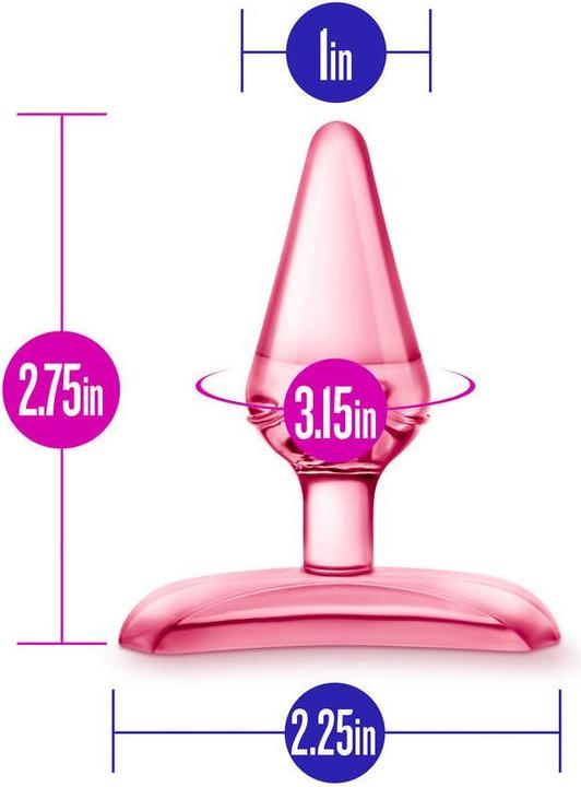 Produktbild Blush Play with Me - Jolly Plug - Petite 2.75" Anal Plug - Tapered Head for Easy Insertion Perfect f