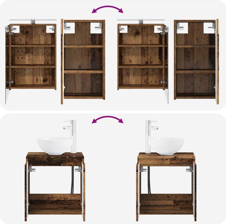 Produktbild vidaXL Badezimmerschrank-Set
