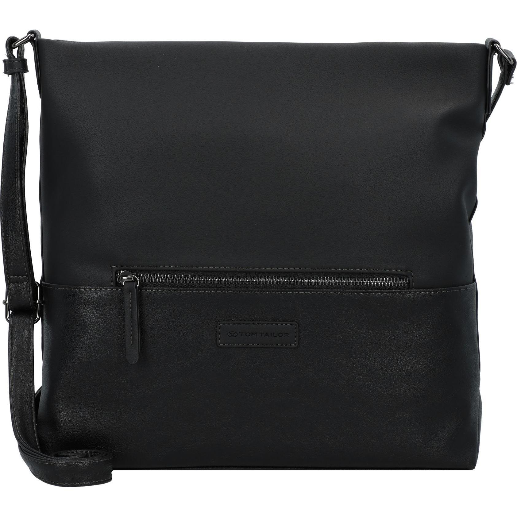 Tom Tailor, Handtasche, Gia Umhängetasche 32 cm, Schwarz