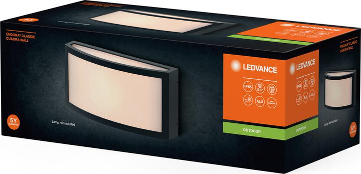 Produktbild Ledvance Endura Classic IP65 E27 Cuadra Wall Dark Gray (E27, IP65)