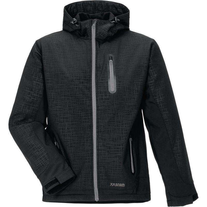 Planam, Herren, Jacke, Softshell Jacke (XL), Schwarz, XL