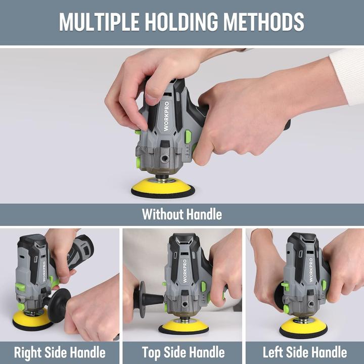 Actual product image Workpro Akku-Poliermaschine (Eccentric polisher)