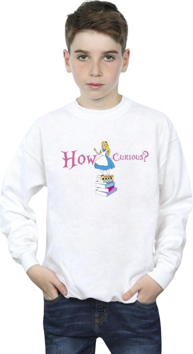 Produktbild Disney Jungen Alice im Wunderland Wie neugierig Sweatshirt (140, 146)
