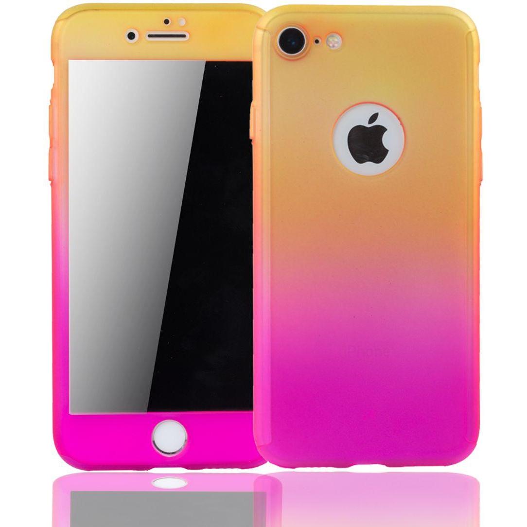 König Design Schutz Handy Hülle für Apple iPhone 6 / 6s Full Case Cover Displayschutz Pink (Apple iPhone 6), Smartphone ...