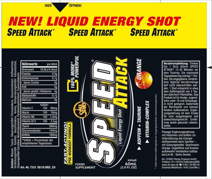 Actual product image All Stars speed attack (Orange, 24 x)