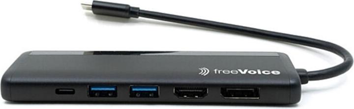 FreeVoice Portable Docking Station (8k, USB-C) (USB-C, 8 Ports)