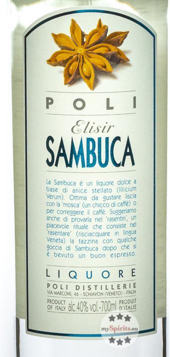 Produktbild Poli Elisir Sambuca Liquore 0,7l (1 x 70 cl)