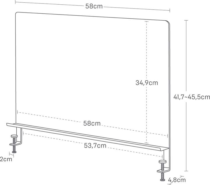 Actual product image Yamazaki Magnetwand für den Schreibtisch TOWER (58 x 45.50 cm)