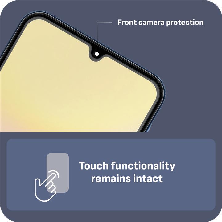 Actual product image Cazy Protective Glass Compatible with Samsung Galaxy A15 / A15 5G Tempered Glass Case Compatible - (2 Piece, Samsung Galaxy A15 5G, Samsung Galaxy A15)