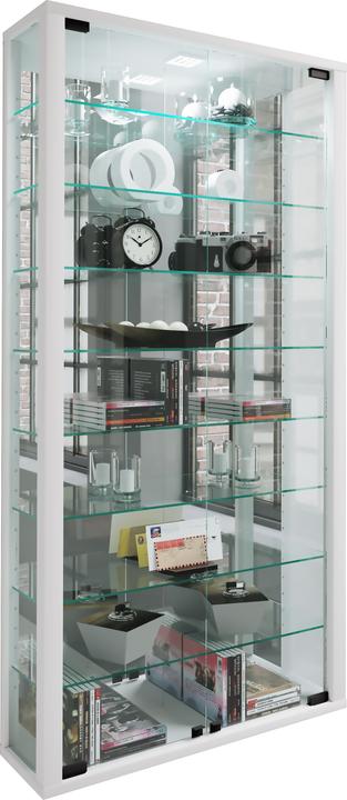 Image du produit VCM Vitrine murale vitrine de collection vitrine murale vitrine étagère armoire en verre vitrine (59 x 18 x 115 cm)