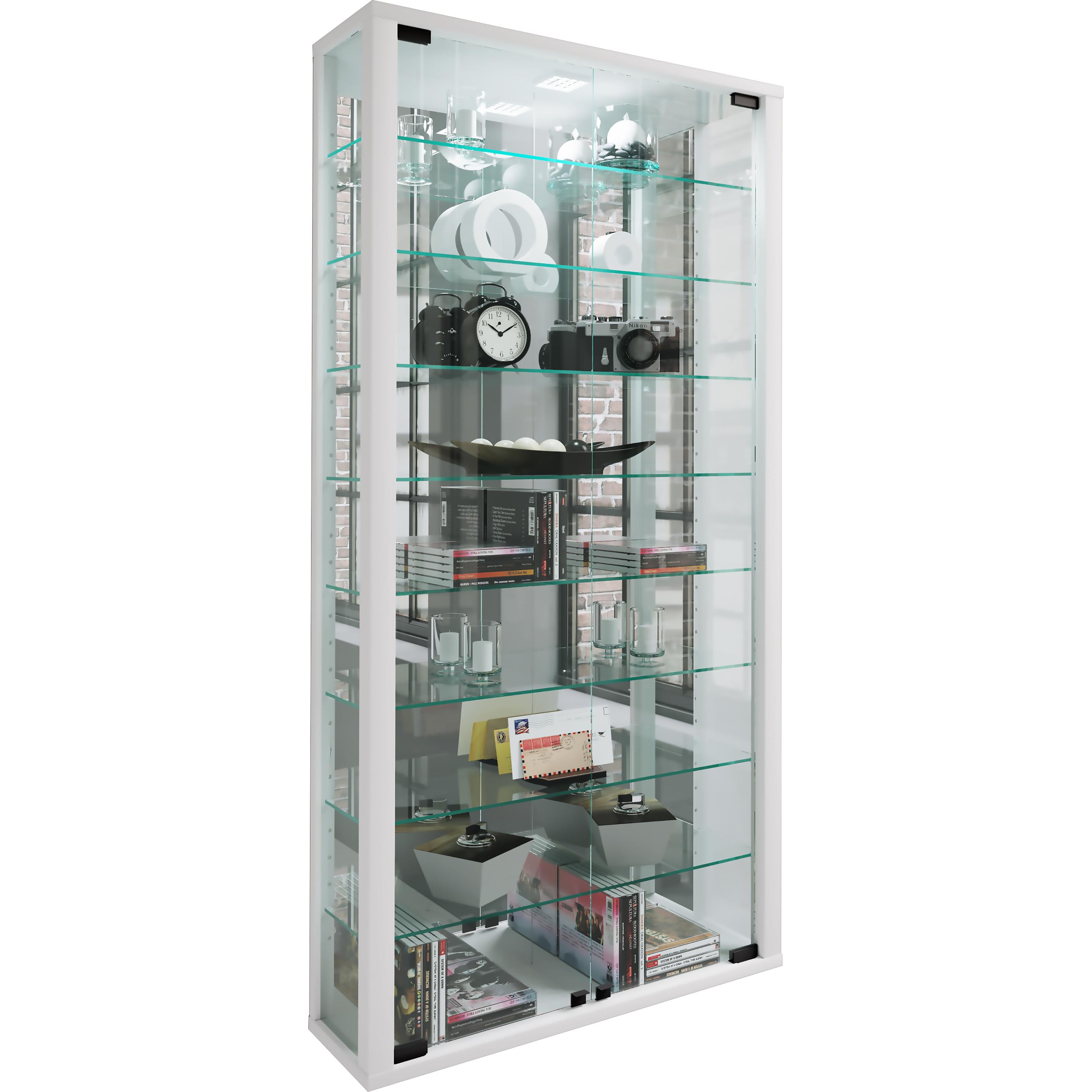 Thumbnail - VCM, Vitrine + Buffetschrank, Wandvitrine Sammelvitrine Glasvitrine Wand Vitrine Regal Schrank Glas Hängevitrine "Vitros...