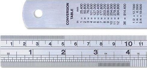 Produktbild Linex Lineal 100 cm Stahl (100 cm, Stahl)