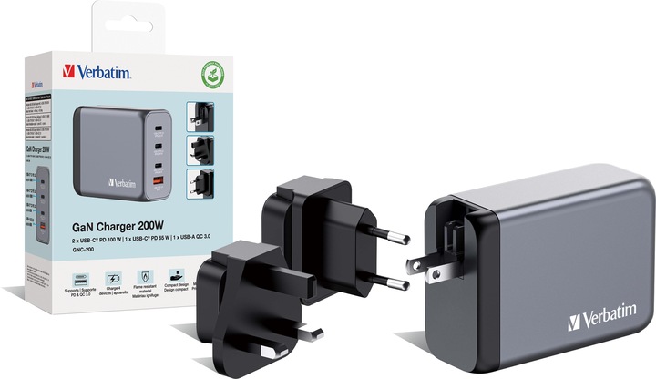 Produktbild Verbatim GNC-200 GaN Charger (200 W)