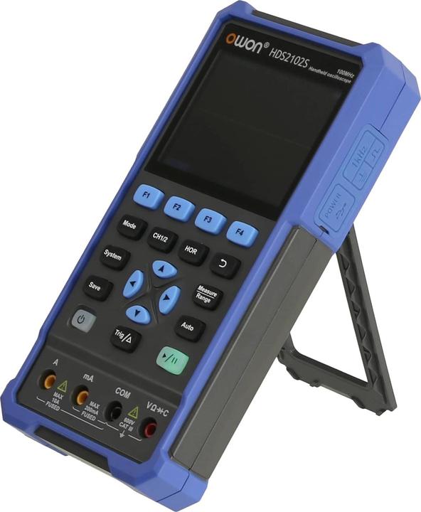 Produktbild Owon LCD-Oszilloskop mit Multimeter und Funktionsgenerator, HDS2102S, 2-Kanal, 100 MHz