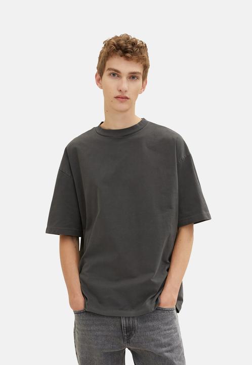 Immagine prodotto Tom Tailor Shirt Oversized-T-Shirt mit Rundhalsausschnitt aus Baumwolljersey (L)