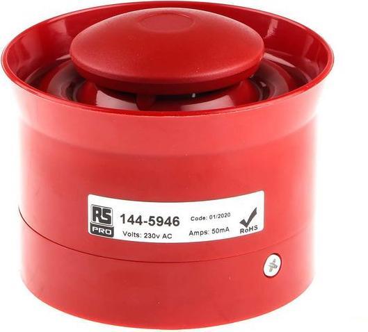 Moflash Sounder 230Vac Shallow Base IP54