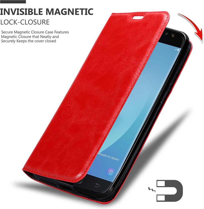 Actual product image Cadorabo Book Invisible Magnet Cover (Samsung Galaxy J7 2018)