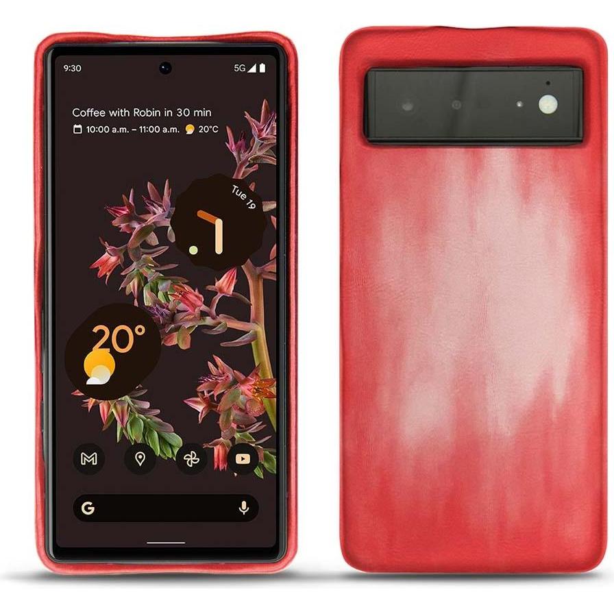 Noreve Lederschutzhülle (Google Pixel 6), Smartphone Hülle, Rosa