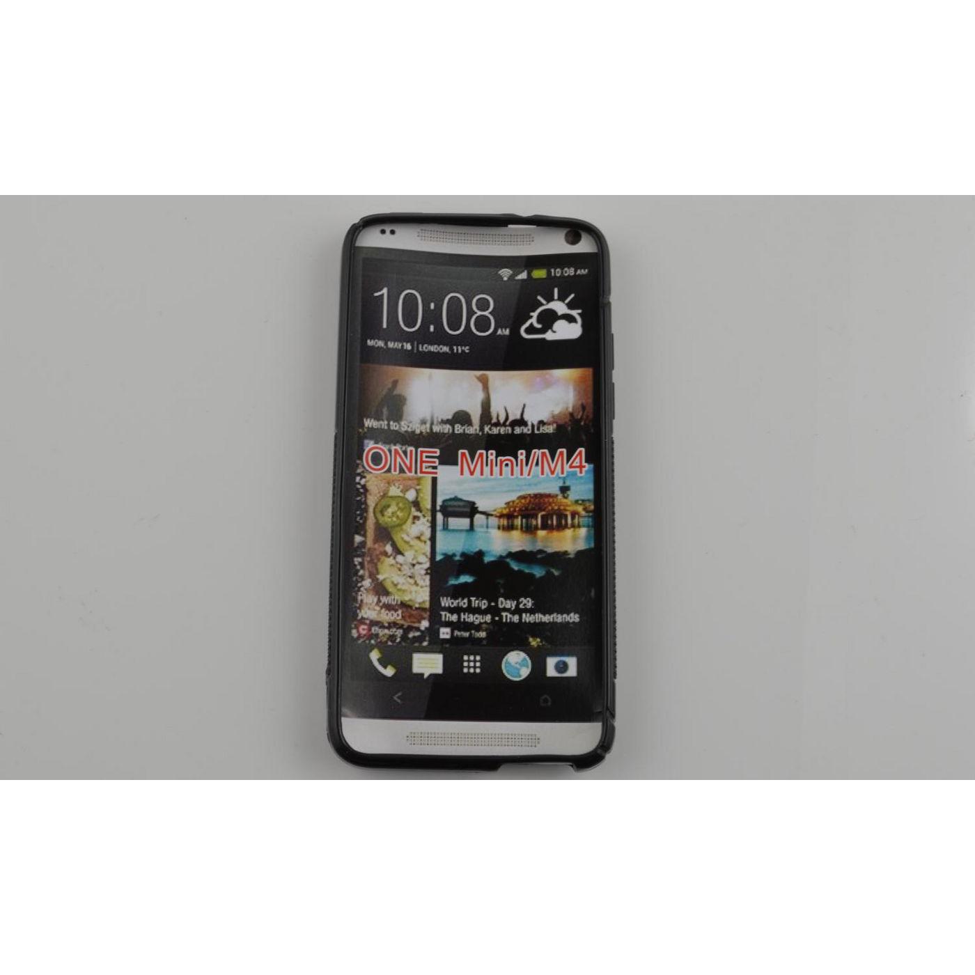 Thumbnail - CoreParts TPU Silikone Etui Black (HTC One Mini), Smartphone Hülle, Schwarz
