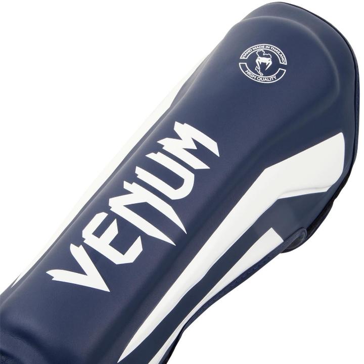 Produktbild Venum Elite Standup Shinguards - White/Navy Blue (L)