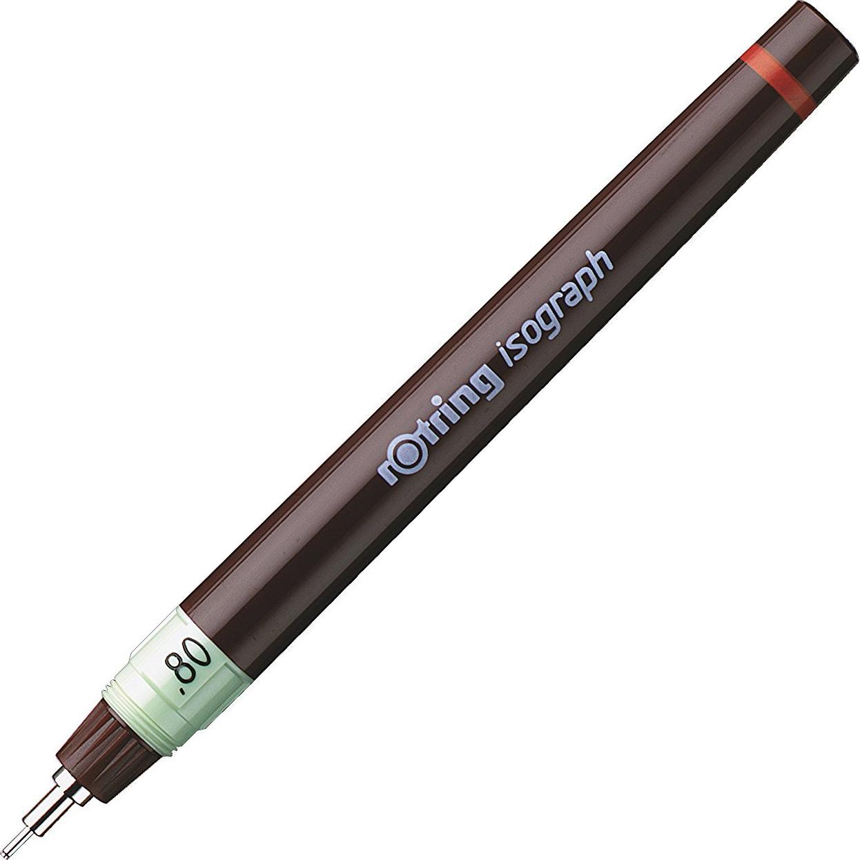 Rotring, Schreibstifte, Tuschefüller isograph 0,8 (Green, Brown, 1 x)