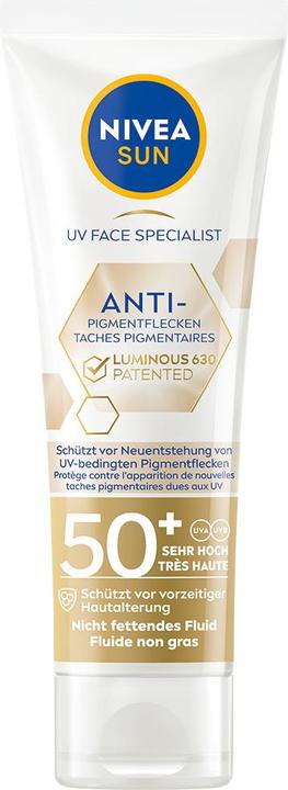 Actual product image NIVEA Sun Sun UV Face Luminous Anti-Pigments (Sun cream face, SPF 50, 40 ml, 500 g)
